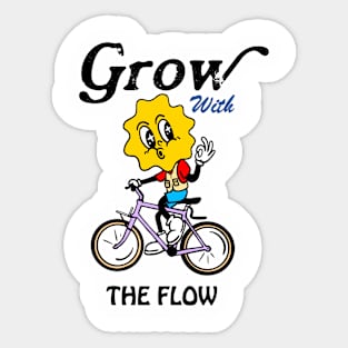 Cycling Tshirt Fun Character Sticker